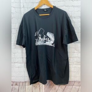I’m a Hooker On The Weekends Black Unisex 3XL Fishing Graphic T-Shirt